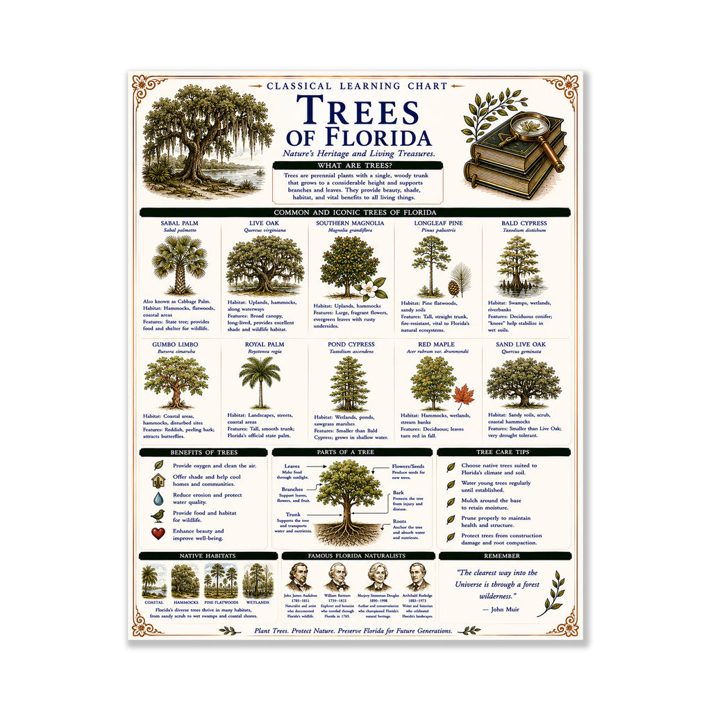 Trees of Florida Classical Learning Chart