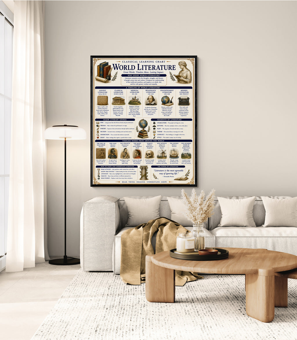 World Literature Educational Chart