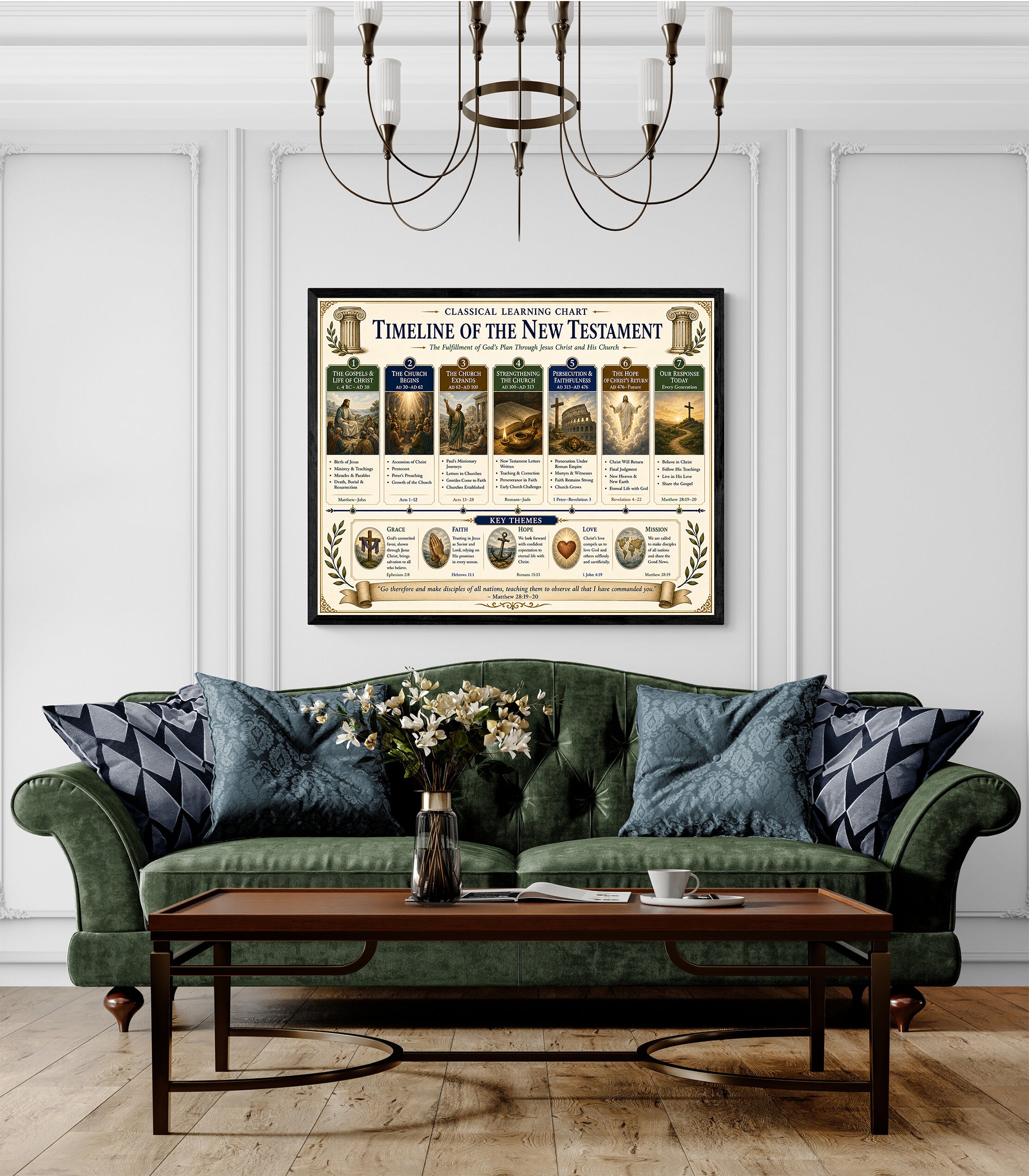 Timeline of the New Testament Educational Chart