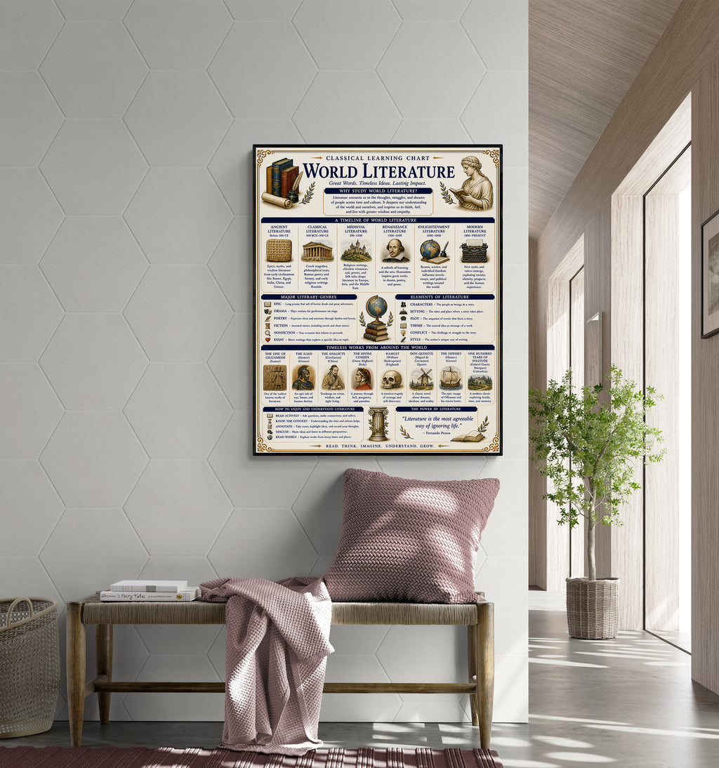 World Literature Educational Chart