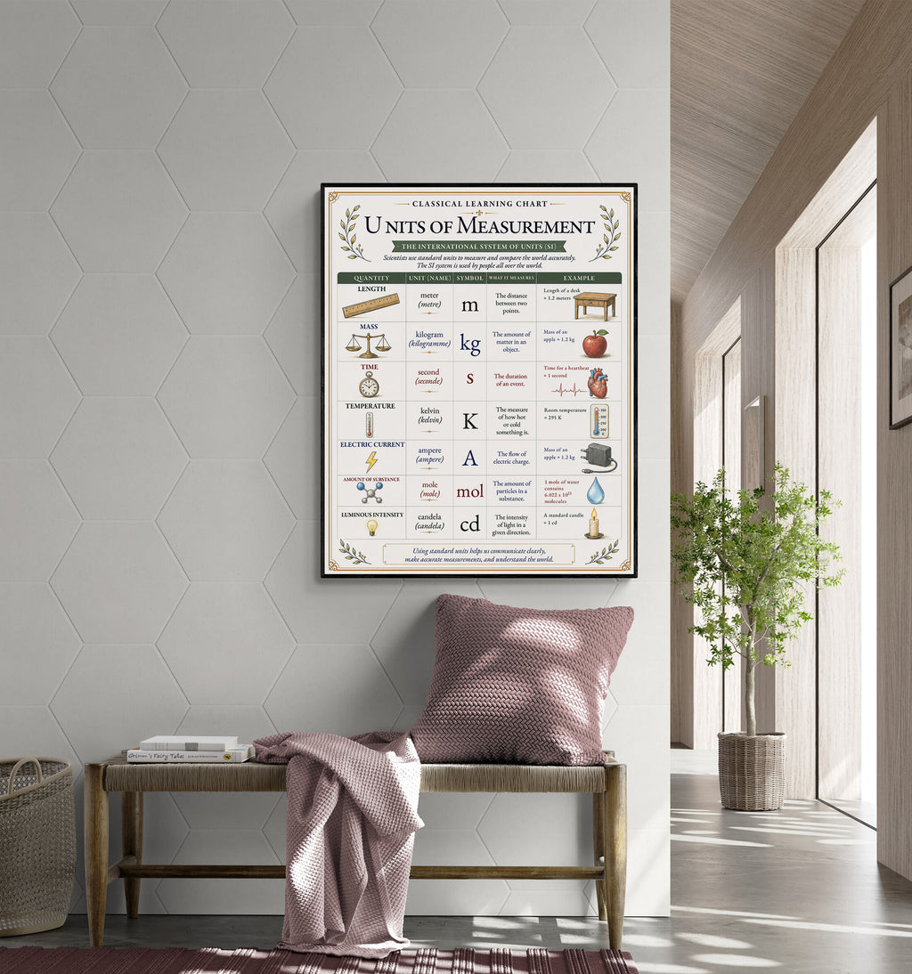 Units of Measurement Educational Chart