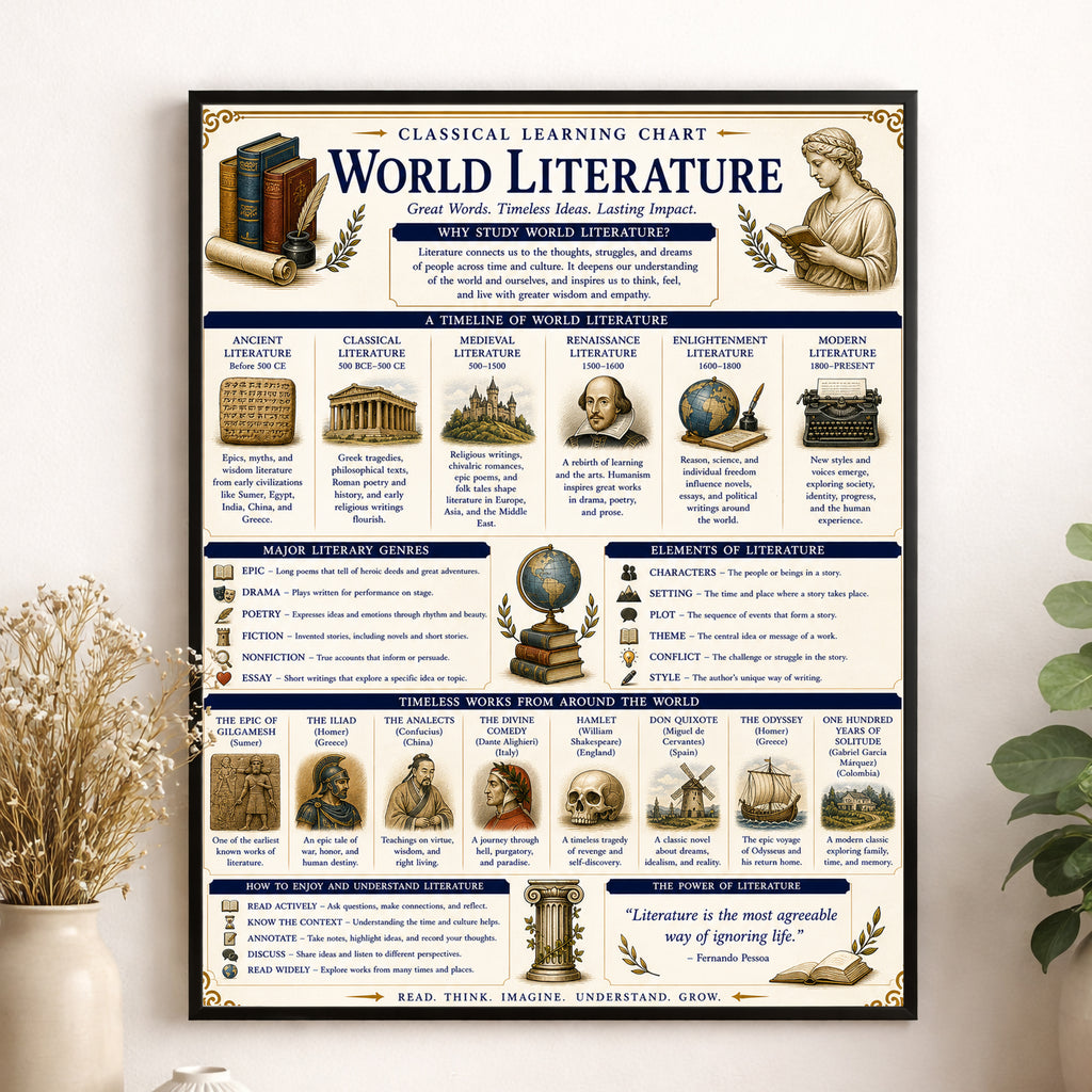 World Literature Educational Chart