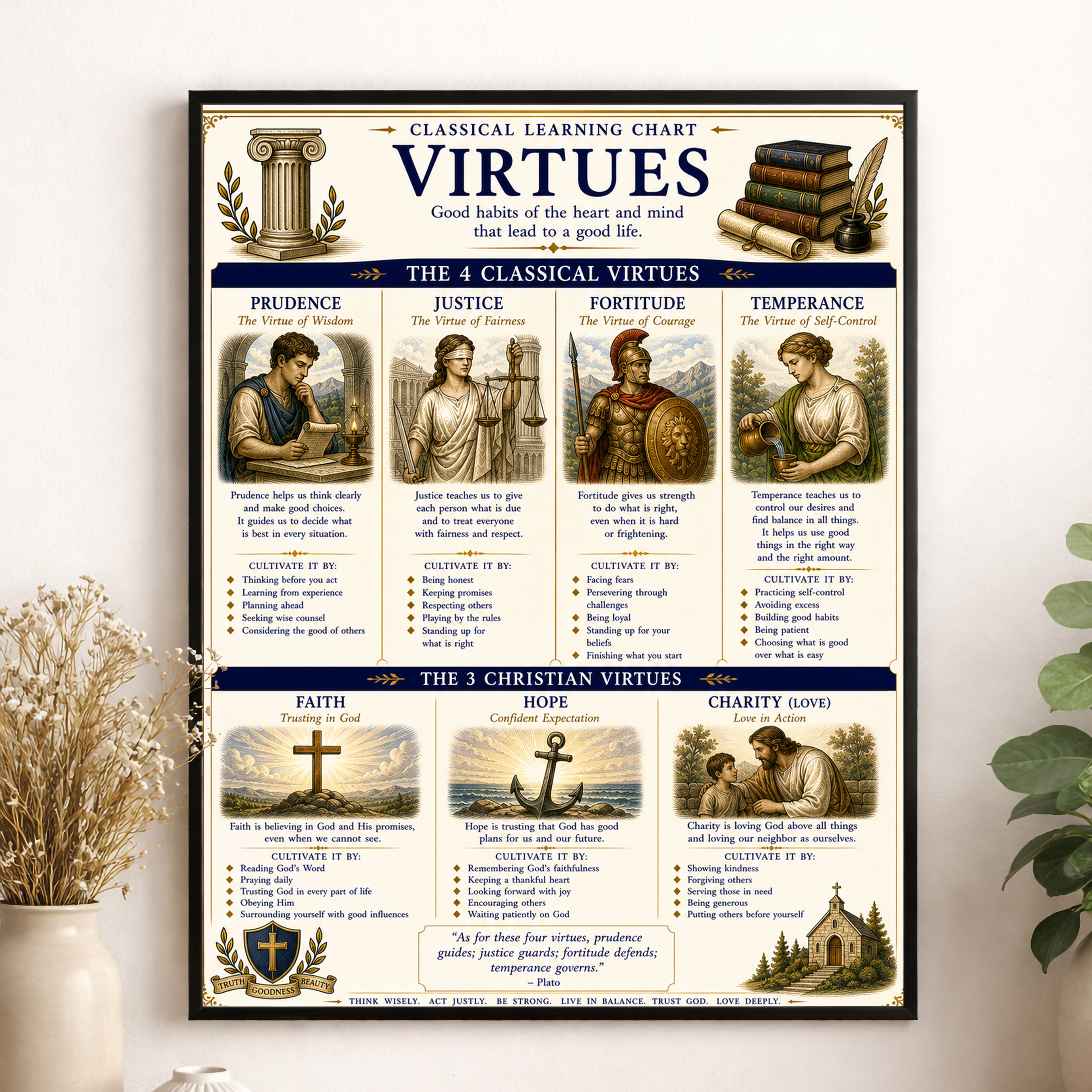 Virtues Educational Chart