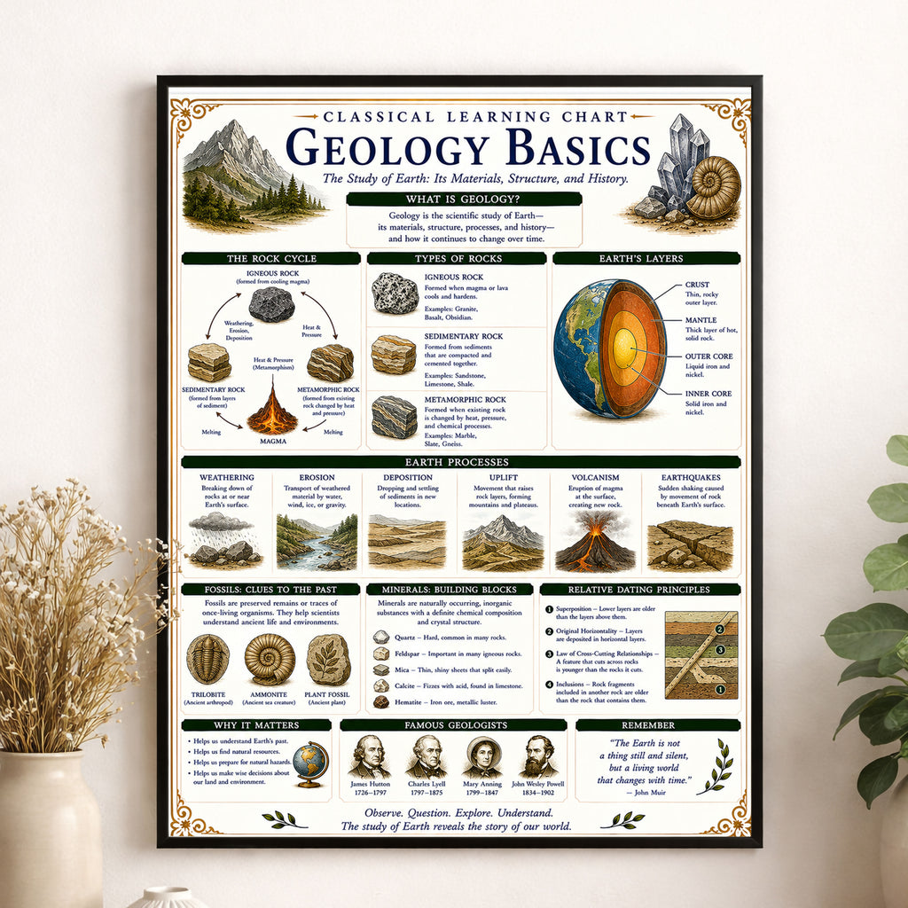 Geology Basics Classical Learning Chart