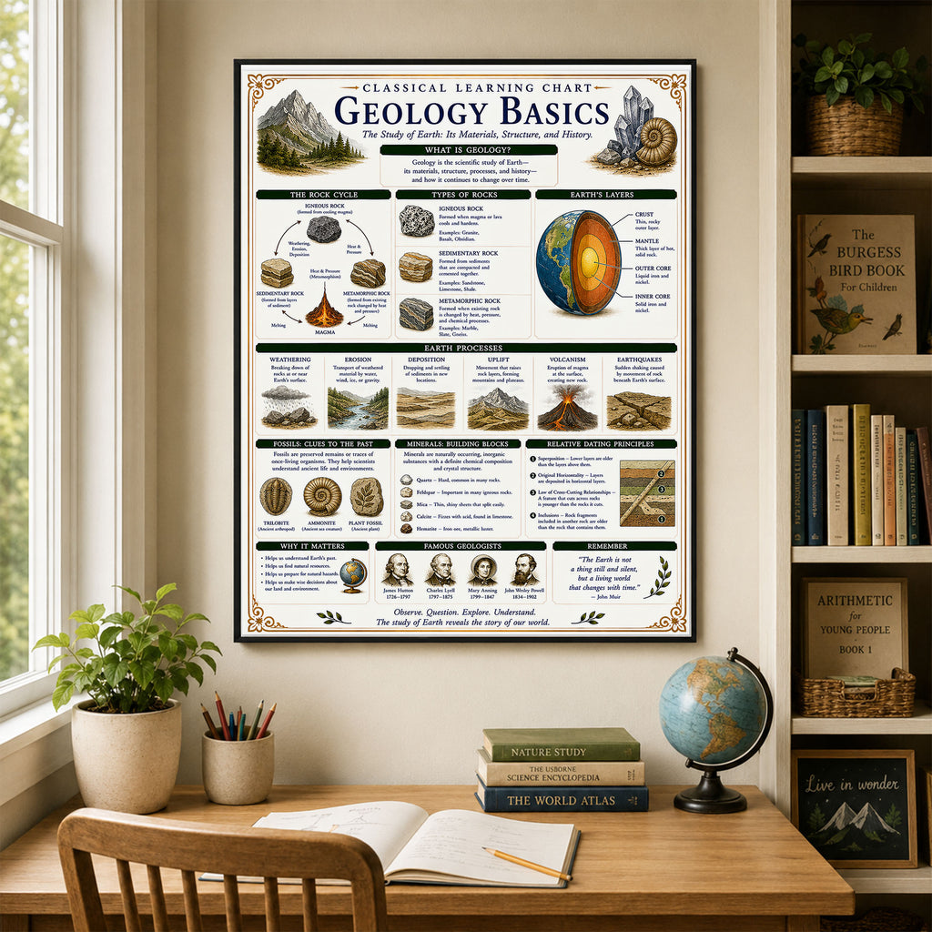 Geology Basics Classical Learning Chart