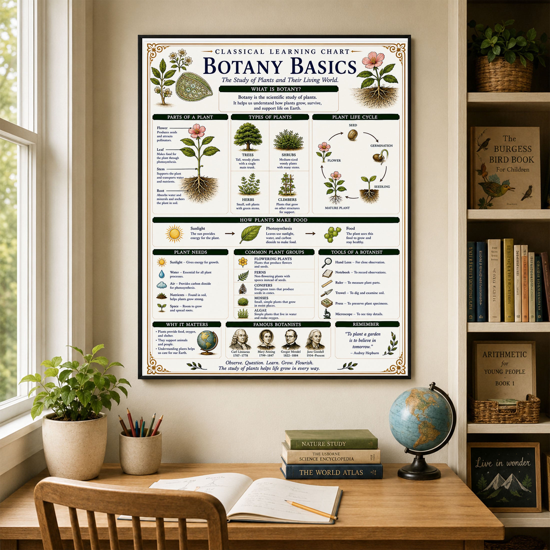 Botany Basics Classical Learning Chart