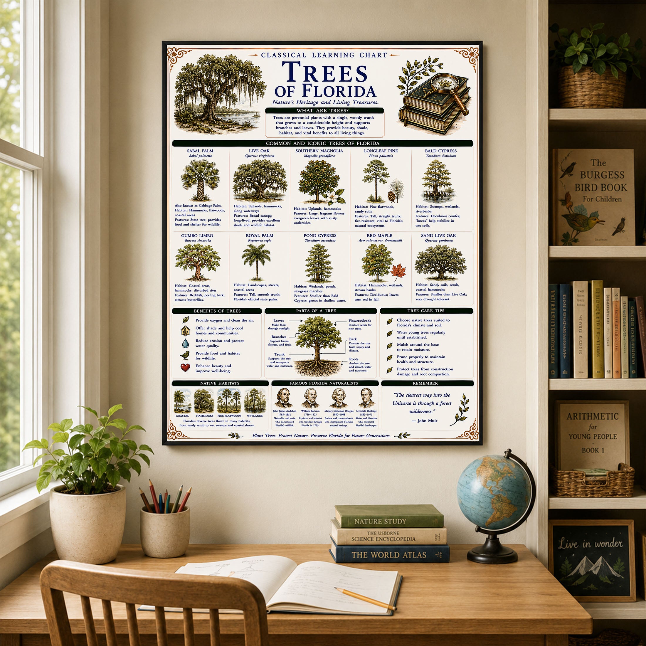 Trees of Florida Classical Learning Chart