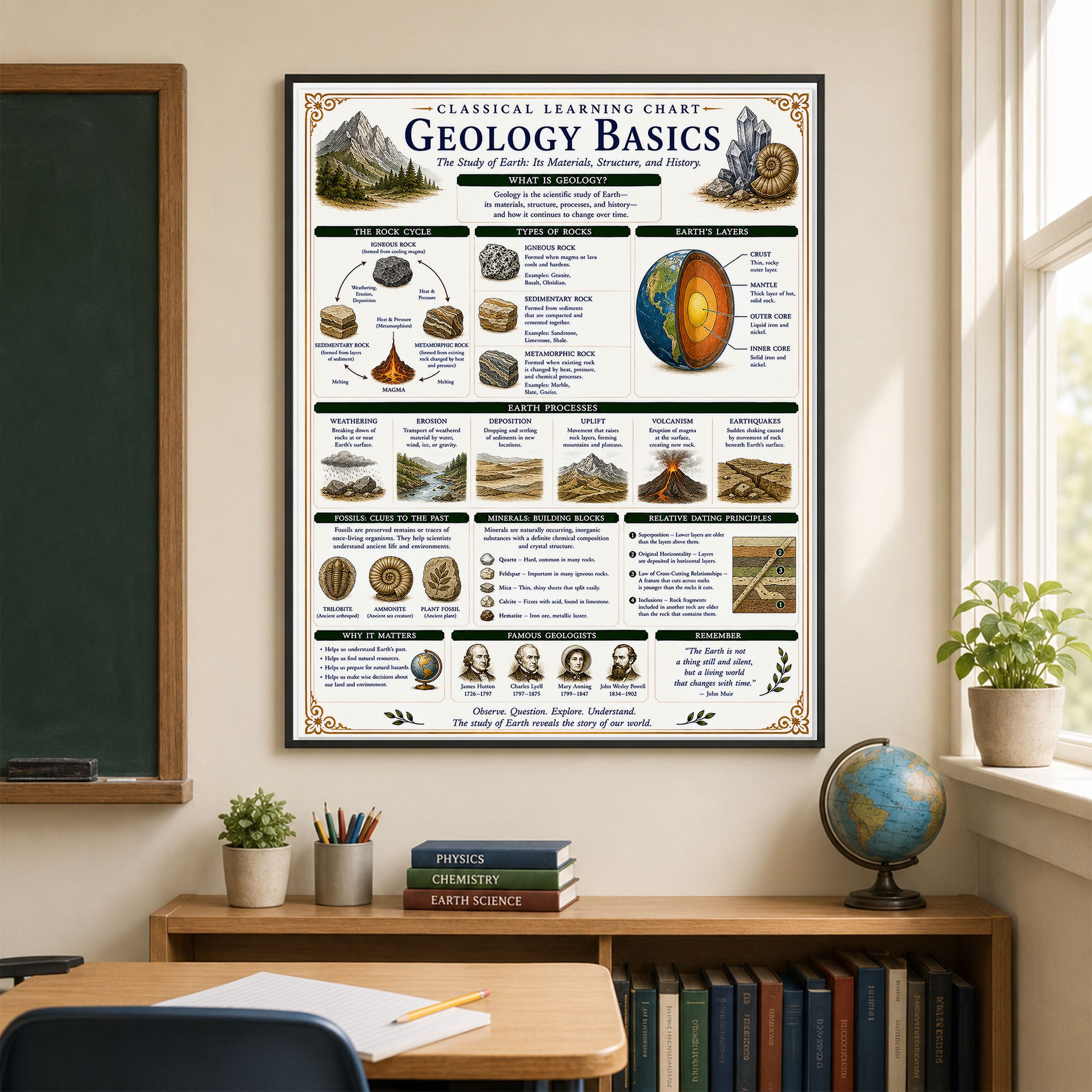 Geology Basics Classical Learning Chart